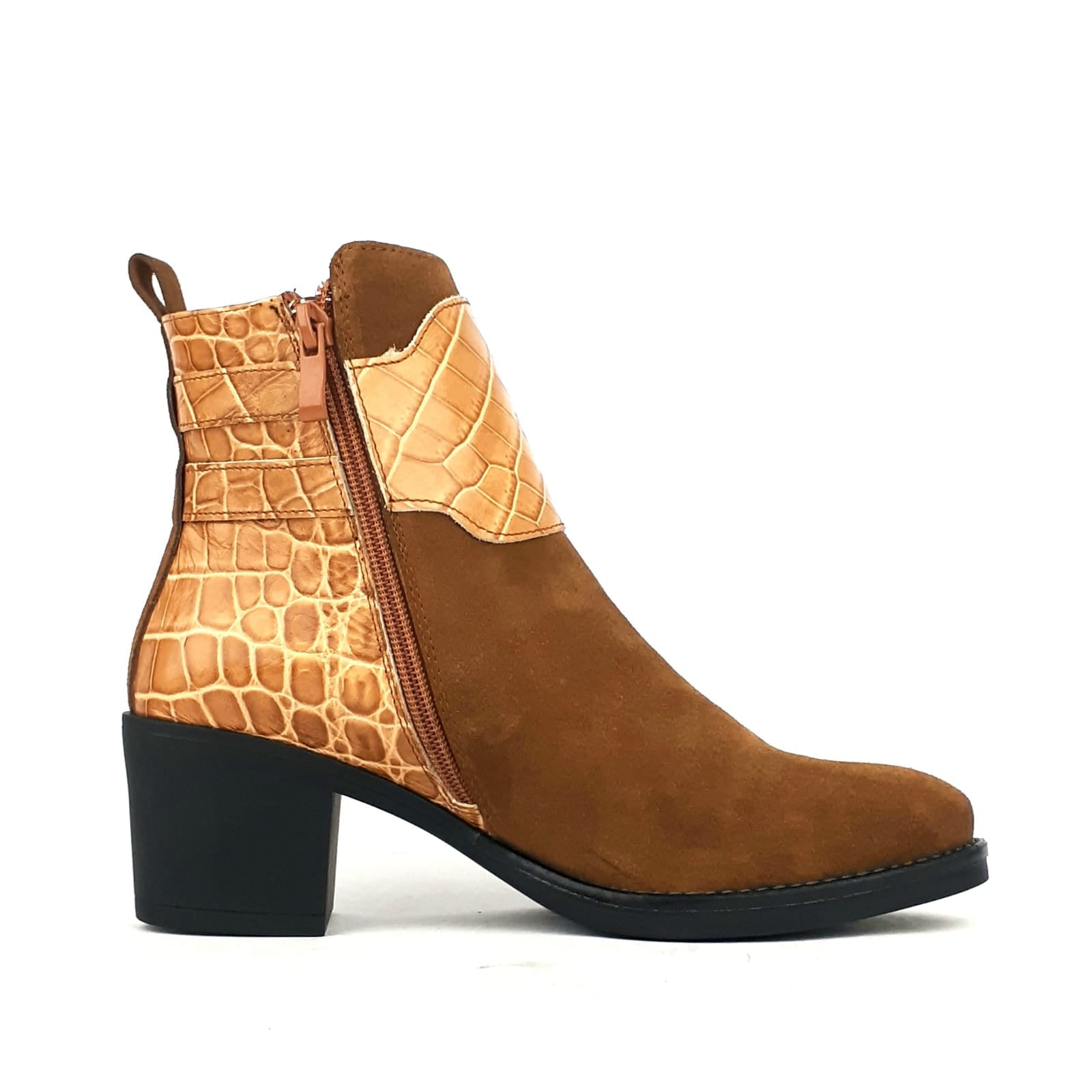 Volzak 1106 Bottine en daim Cajou