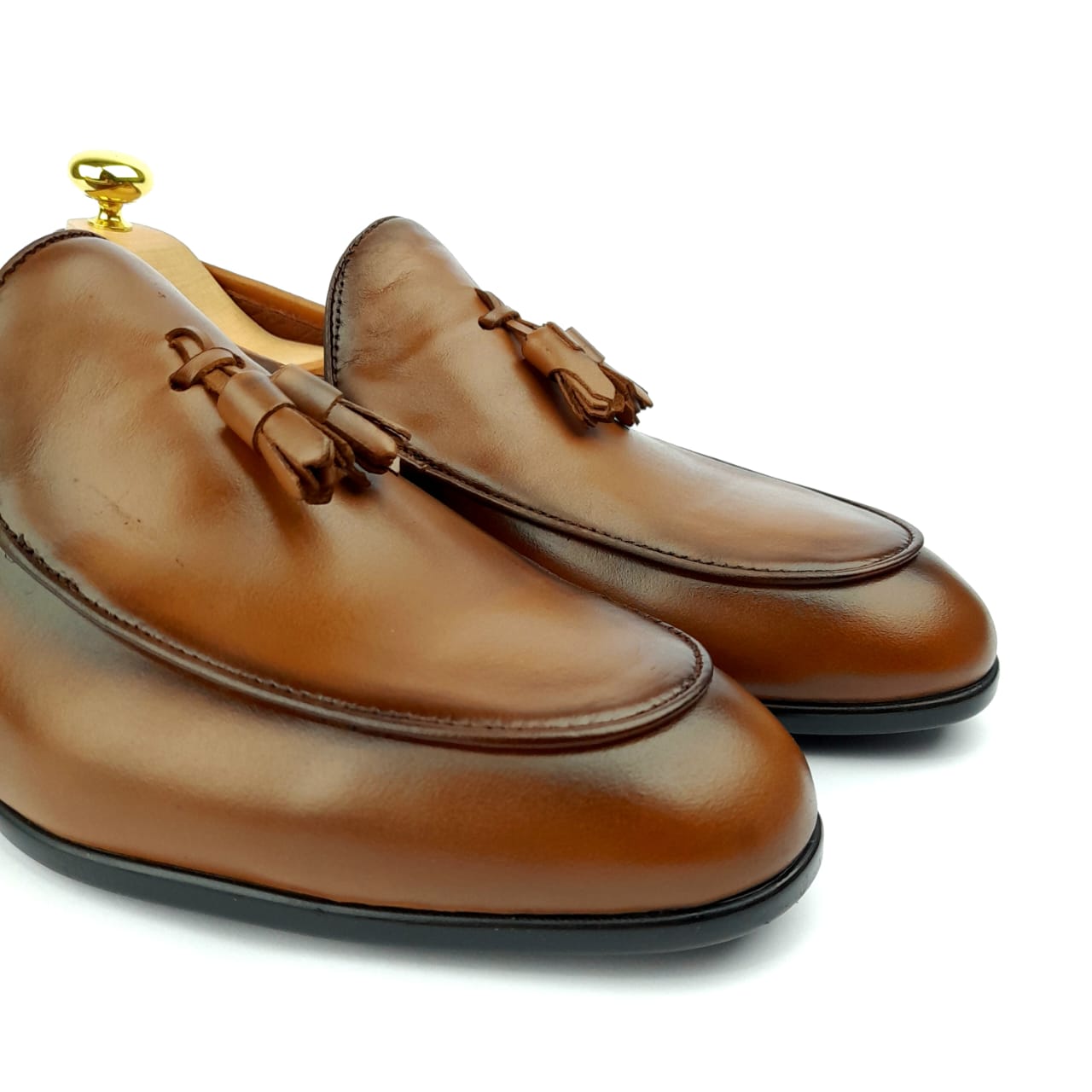 Volzak 5053 Mocassin en cuir Camel