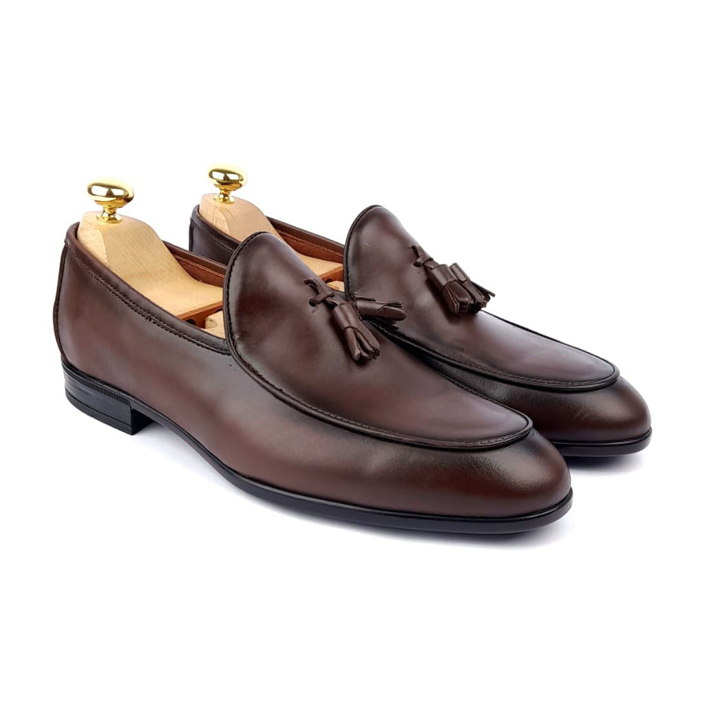 Volzak 5053 Mocassin en cuir Marron
