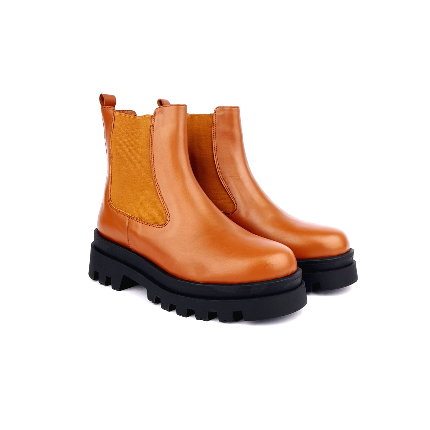 Volzak 2040 Bottine en cuir Camel