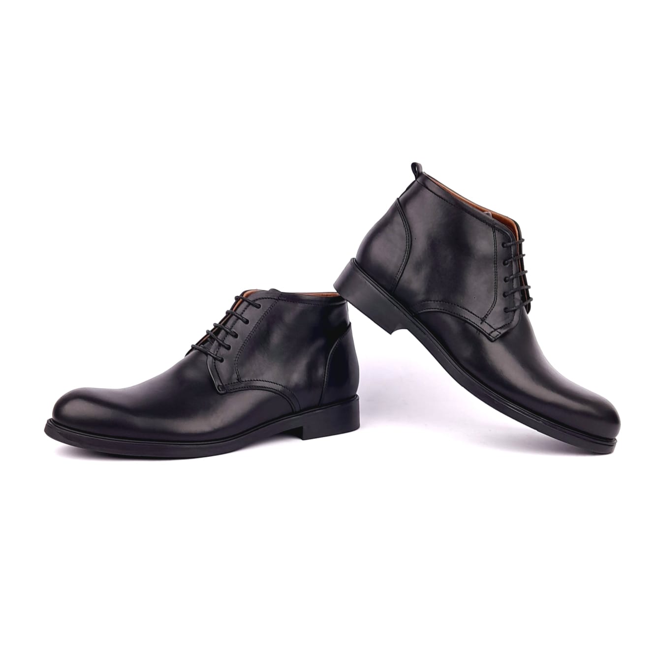 Volzak 6035 Black Leather Ankle Boot