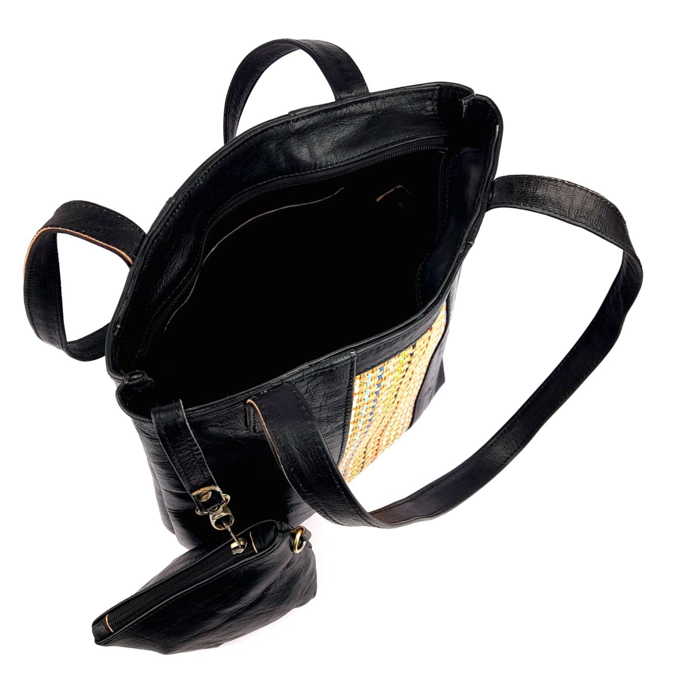 AR68 Sac à Main En Cuir traditionnel Noir