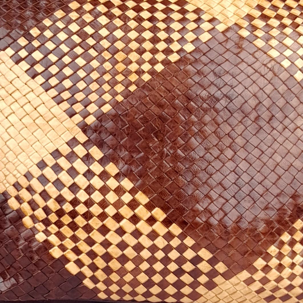 D34 Sac à Main En Cuir Marocain Marron