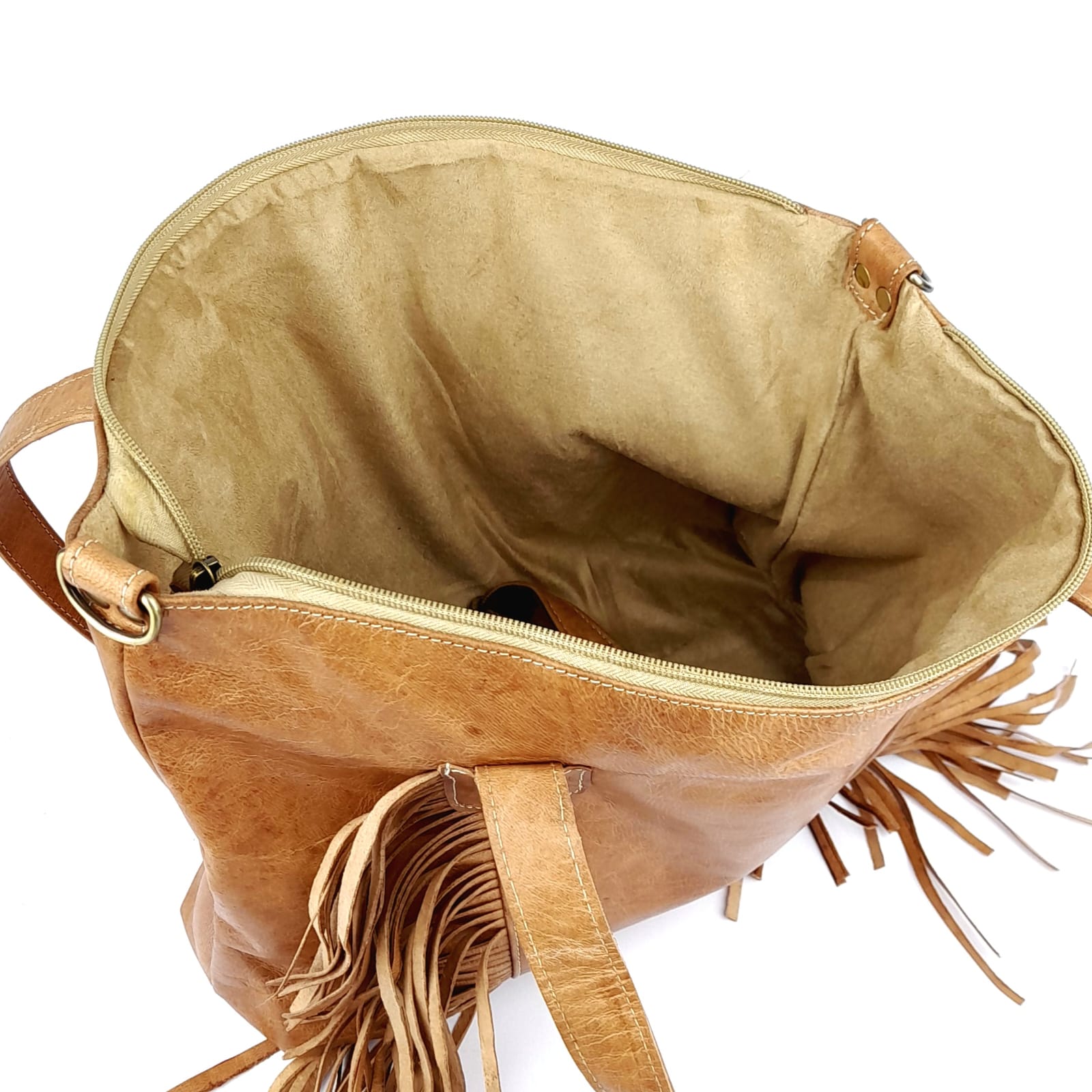 D36 Sac à Main En Cuir traditionnel Sable