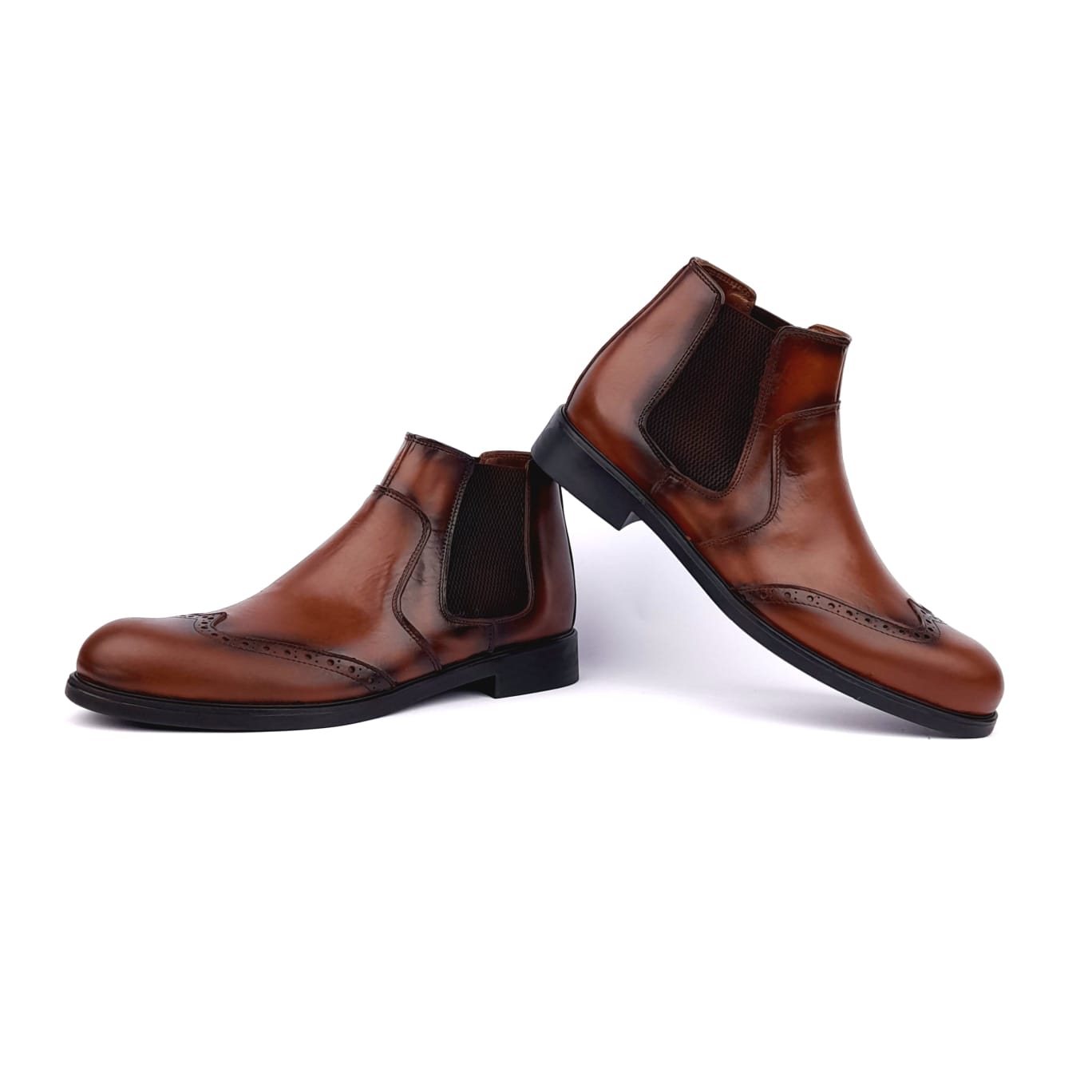 Volzak 5101 Bottine en cuir Camel