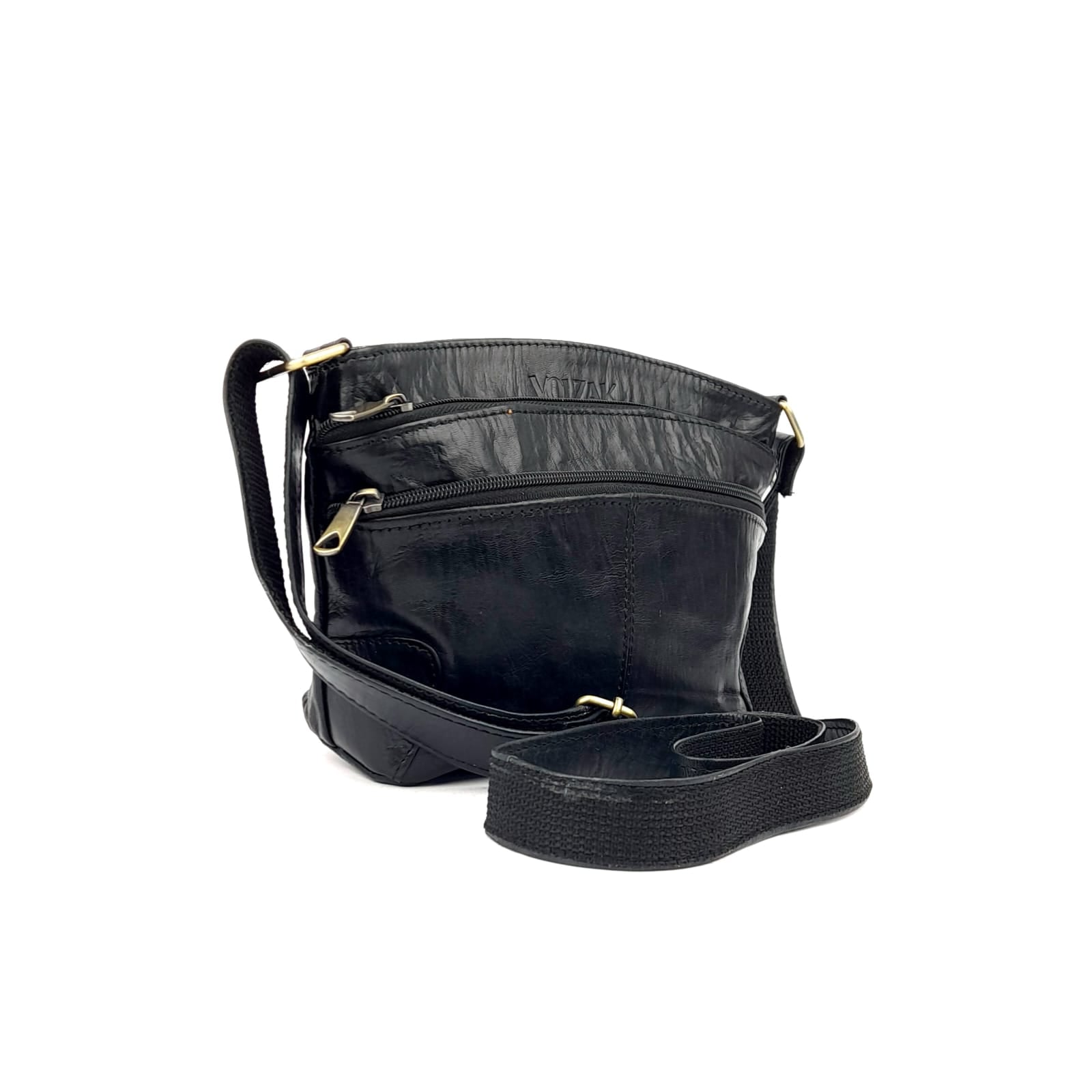 A63 Sac Femme En Cuir traditionnel Noir