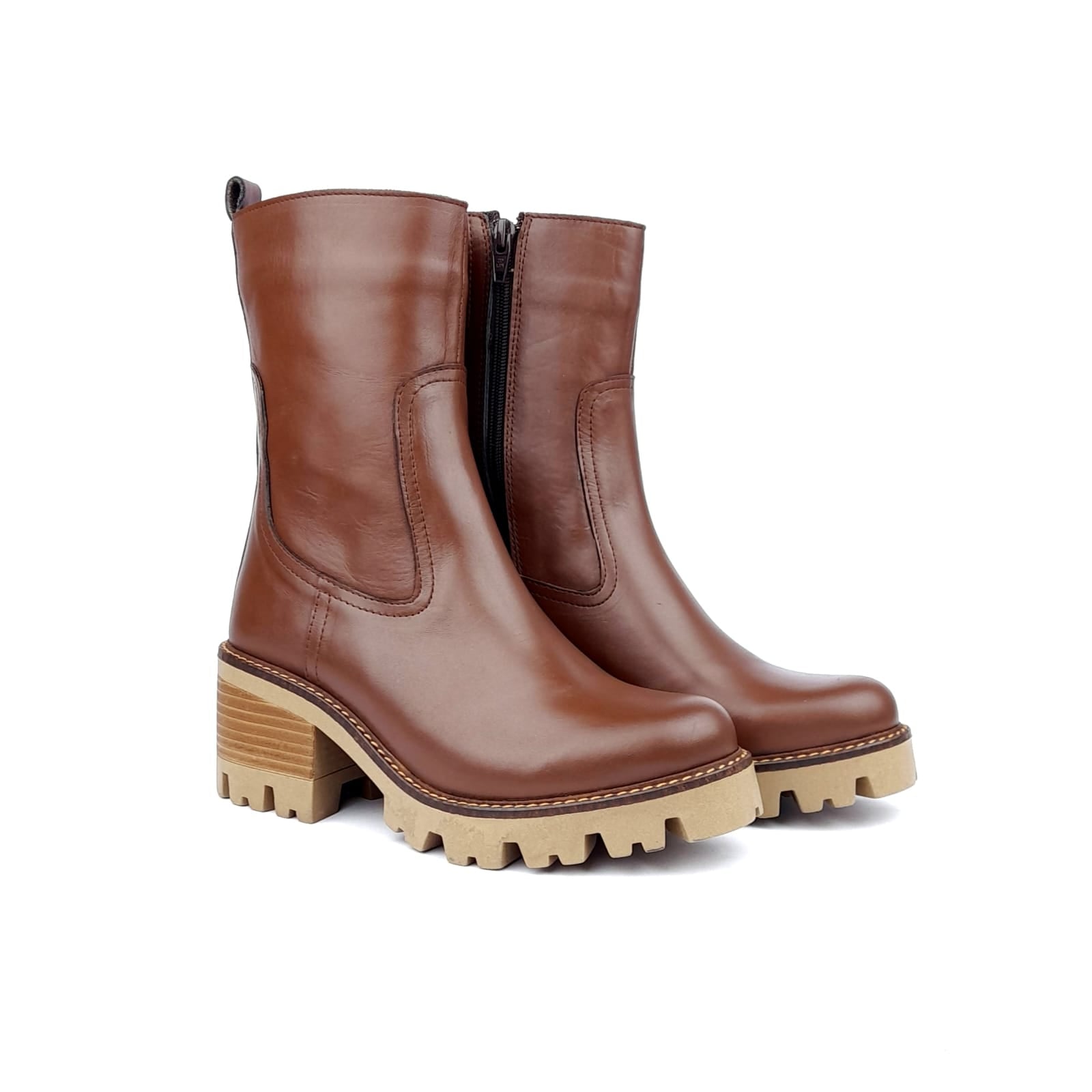 Volzak 2034 Bottine en cuir Marron