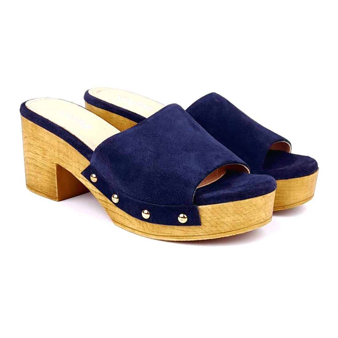 Volzak 50 Sandale en daim Bleu