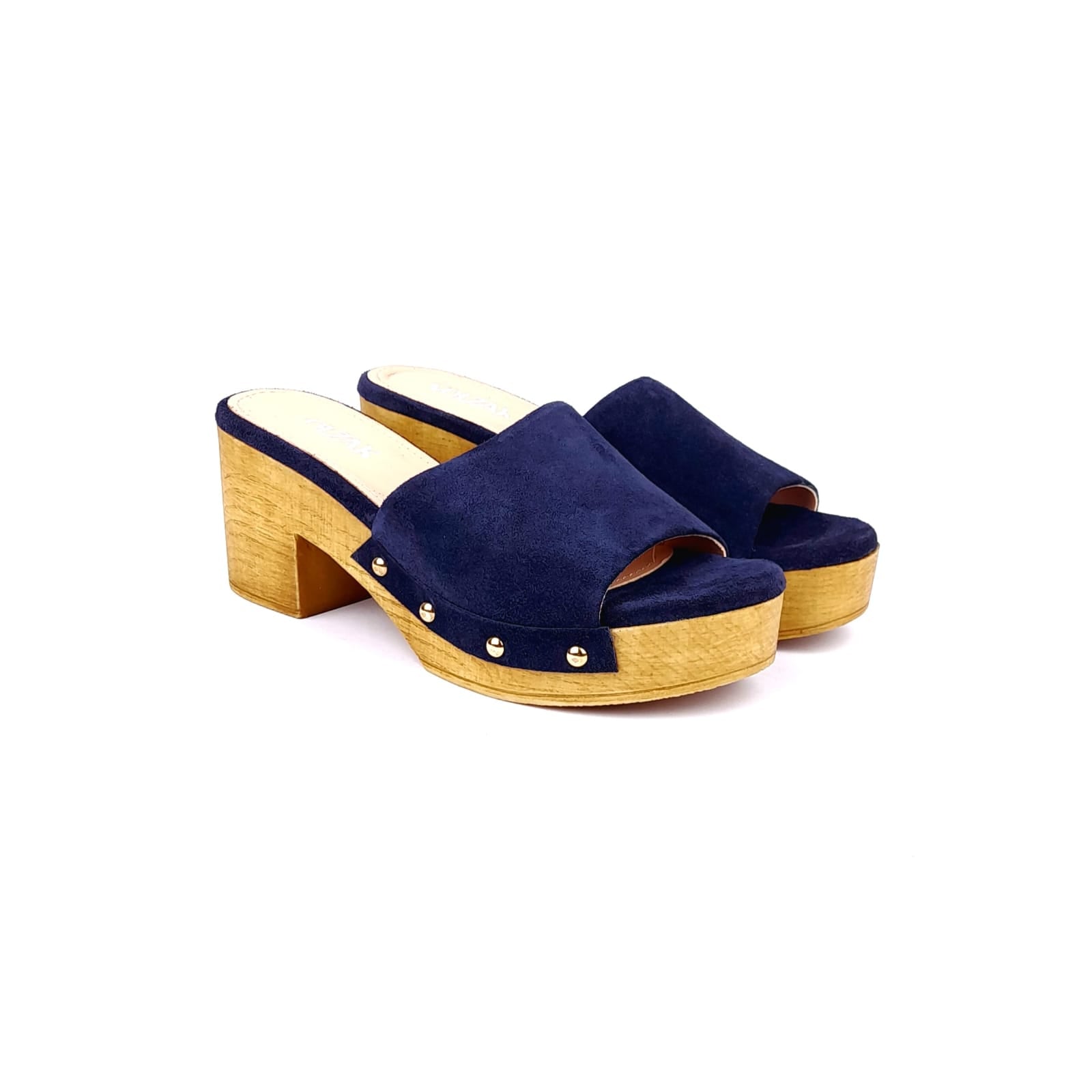 ''50 Sandale en daim Bleu