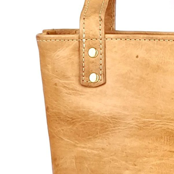 A64 Sac Femme En Cuir traditionnel Sable