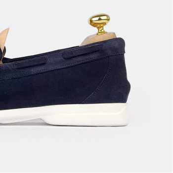 Volzak 05 Mocassin en daim Bleu