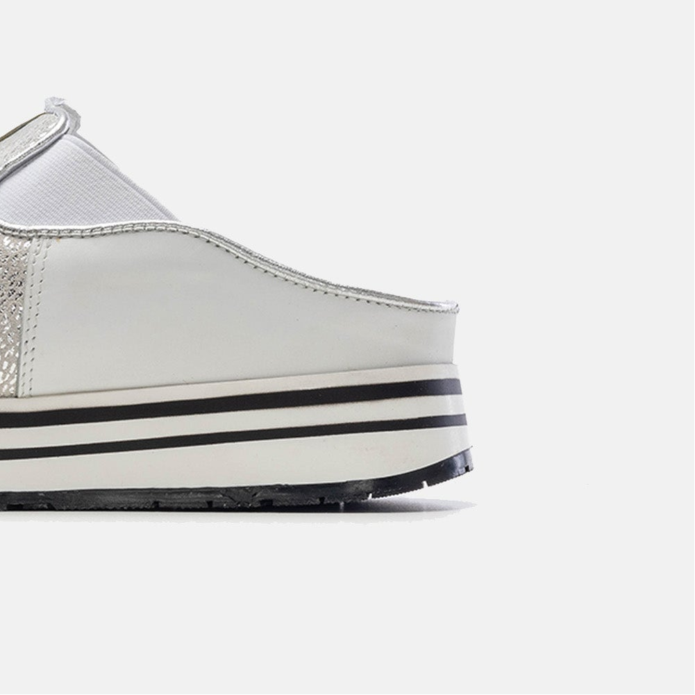 Volzak 04 Mule en cuir Blanc
