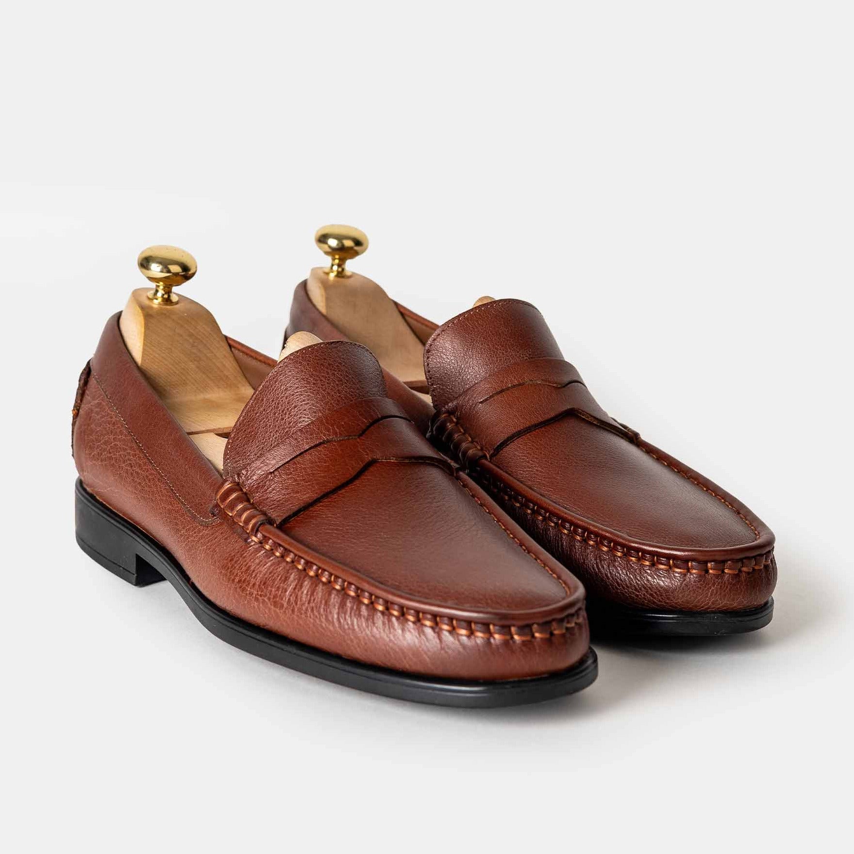 Volzak 110 Mocassin en cuir Camel