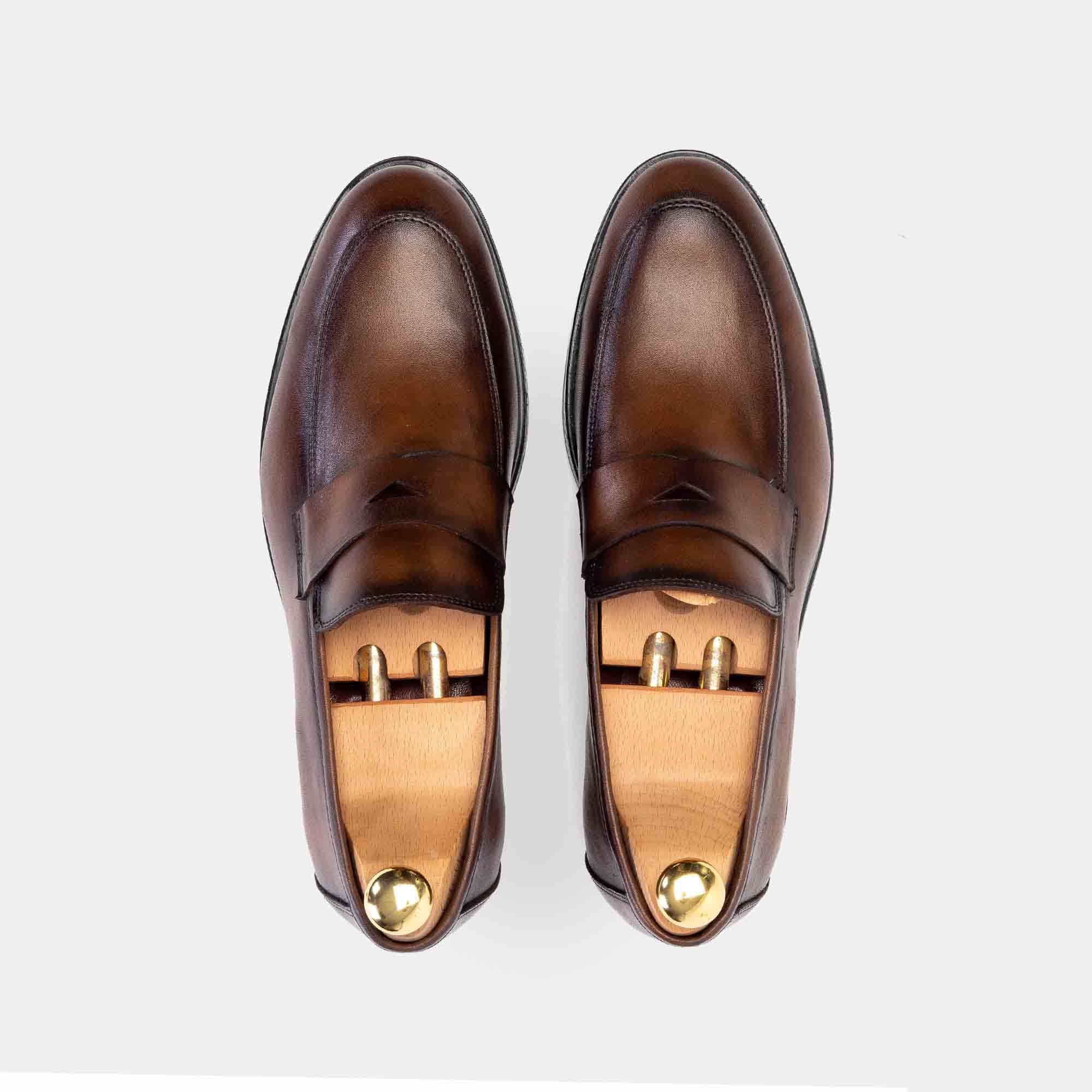 1120 S Chaussure en cuir Marron Vintage