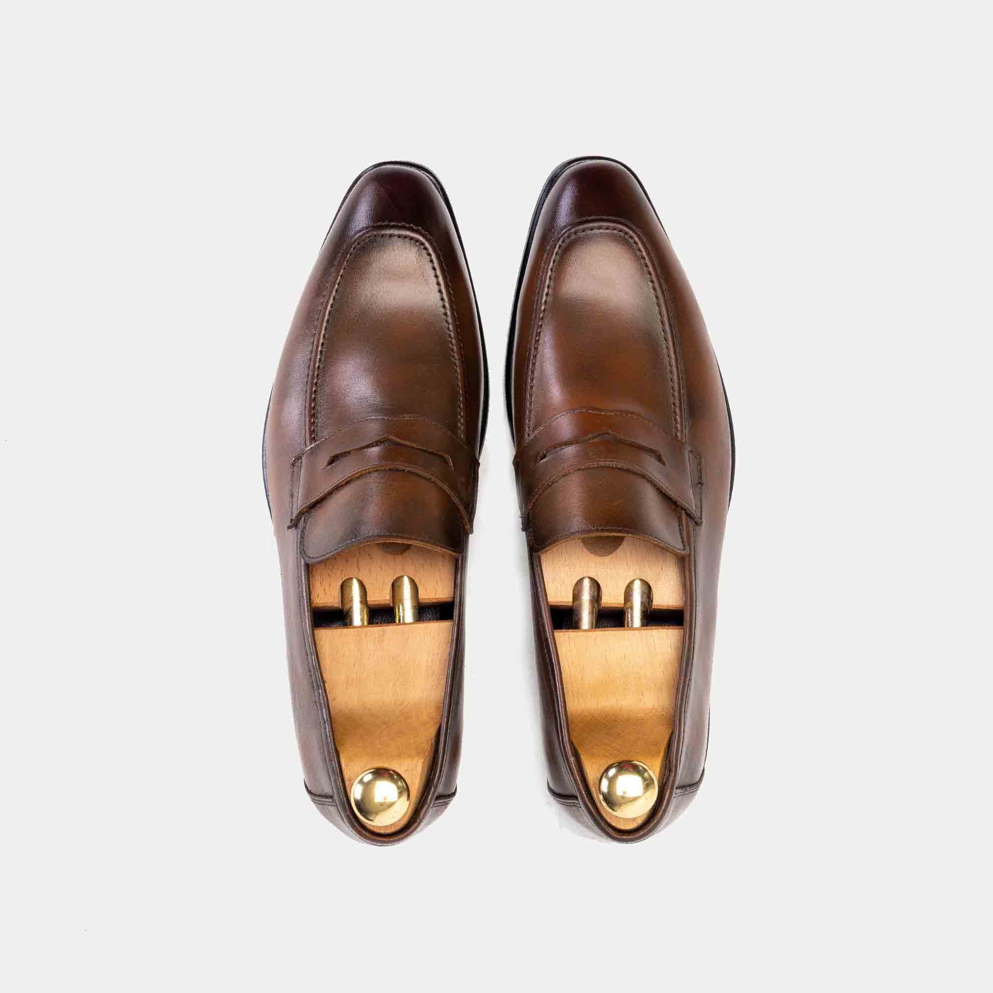 1262 Chaussure en cuir Marron vintage