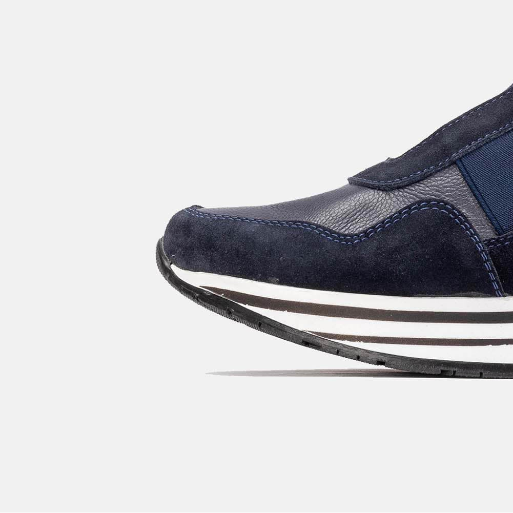 Volzak 150 Basket en daim Bleu