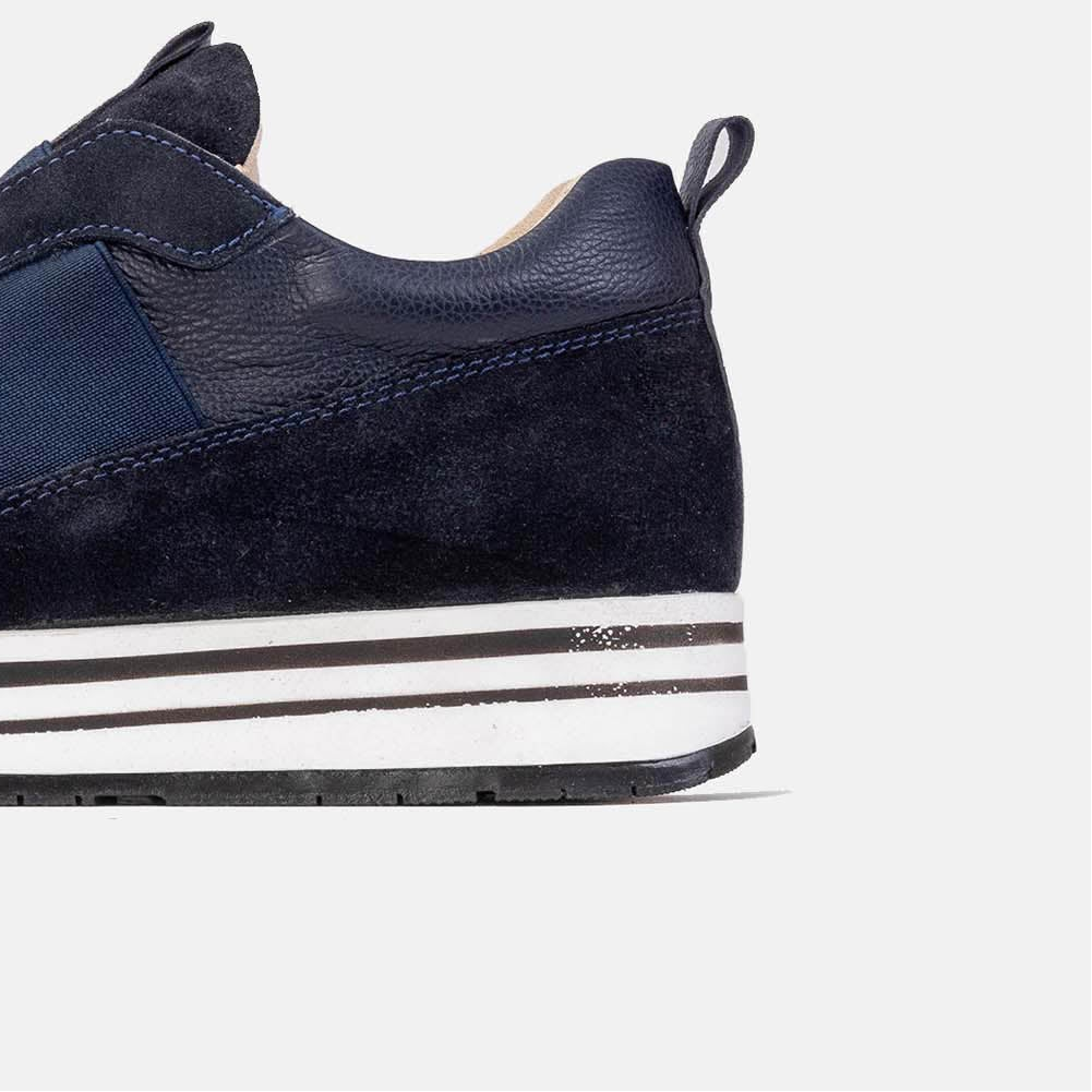 Volzak 150 Basket en daim Bleu