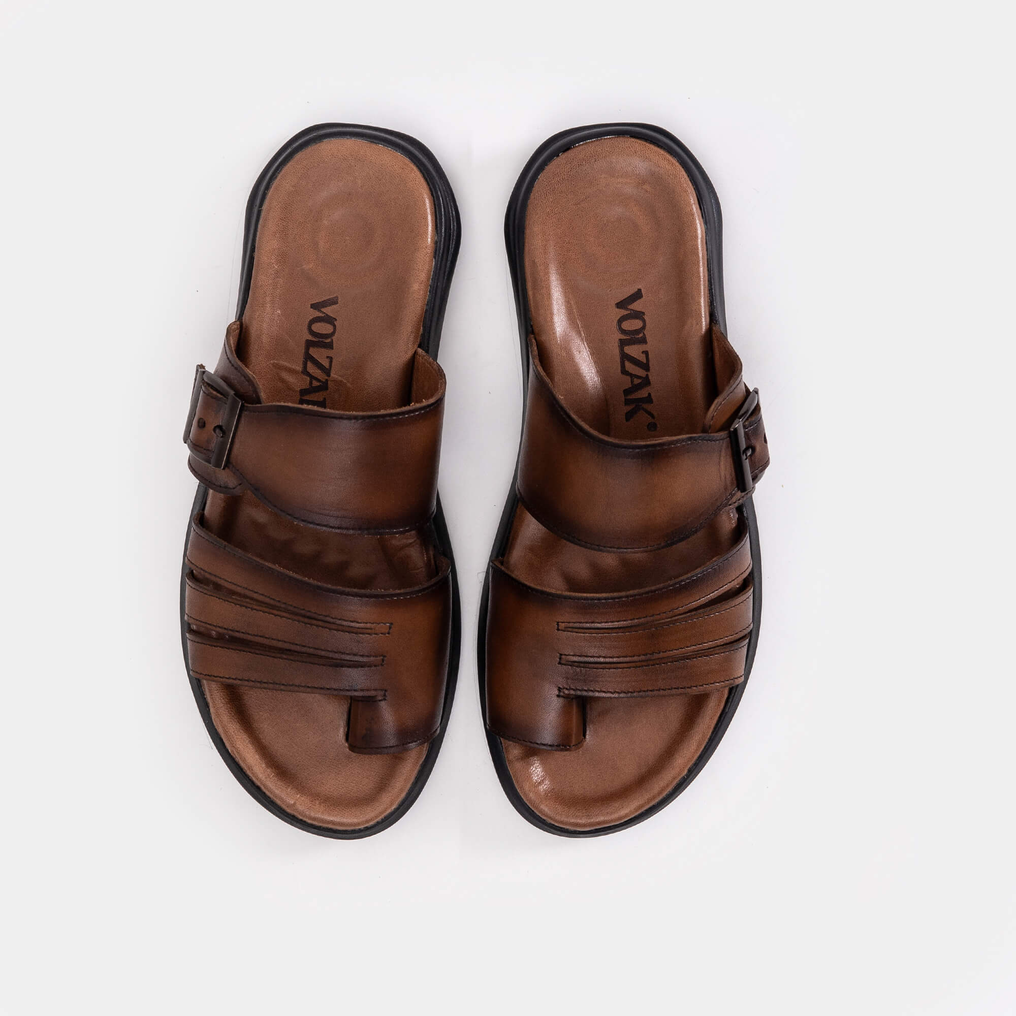 .5135 Sandale en cuir Marron vintage