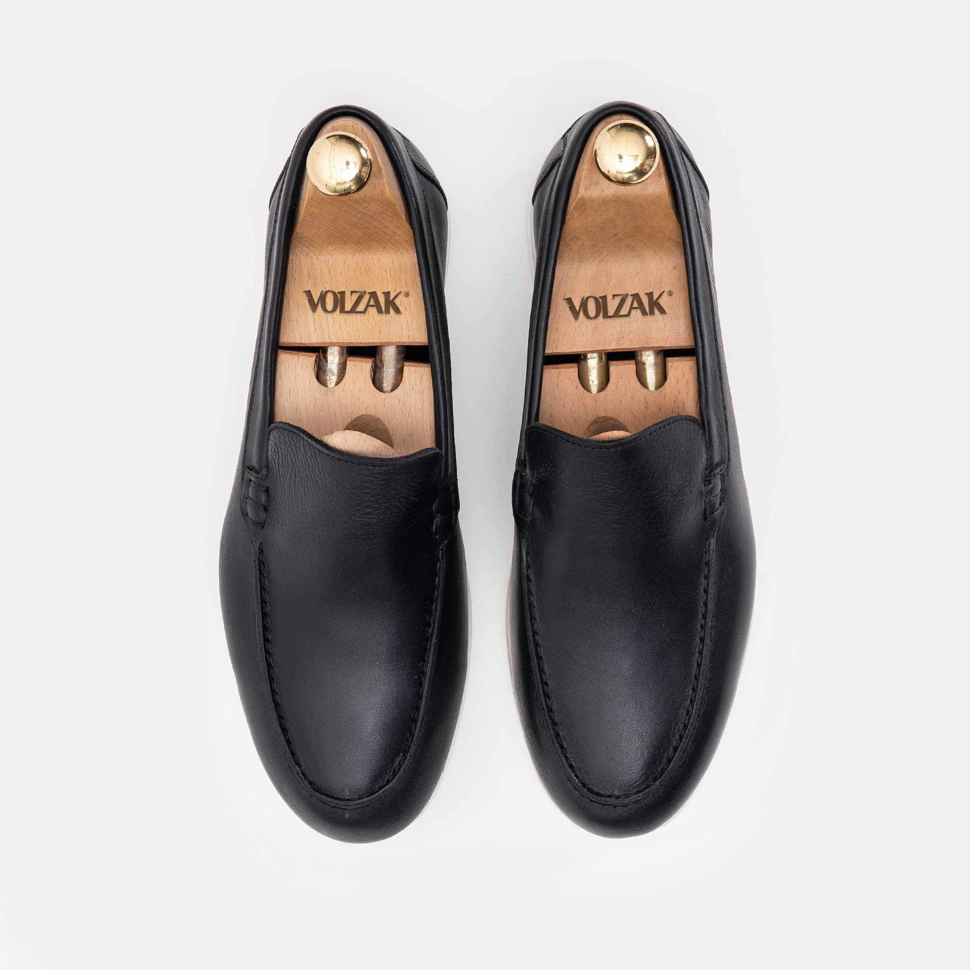 1960 Mocassin en cuir Noir