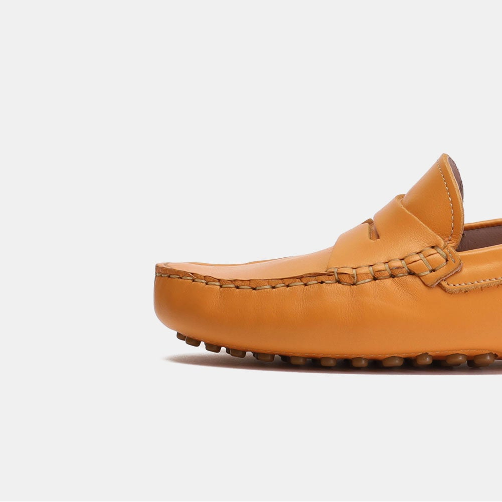 Volzak 305 Mocassin en cuir Orange