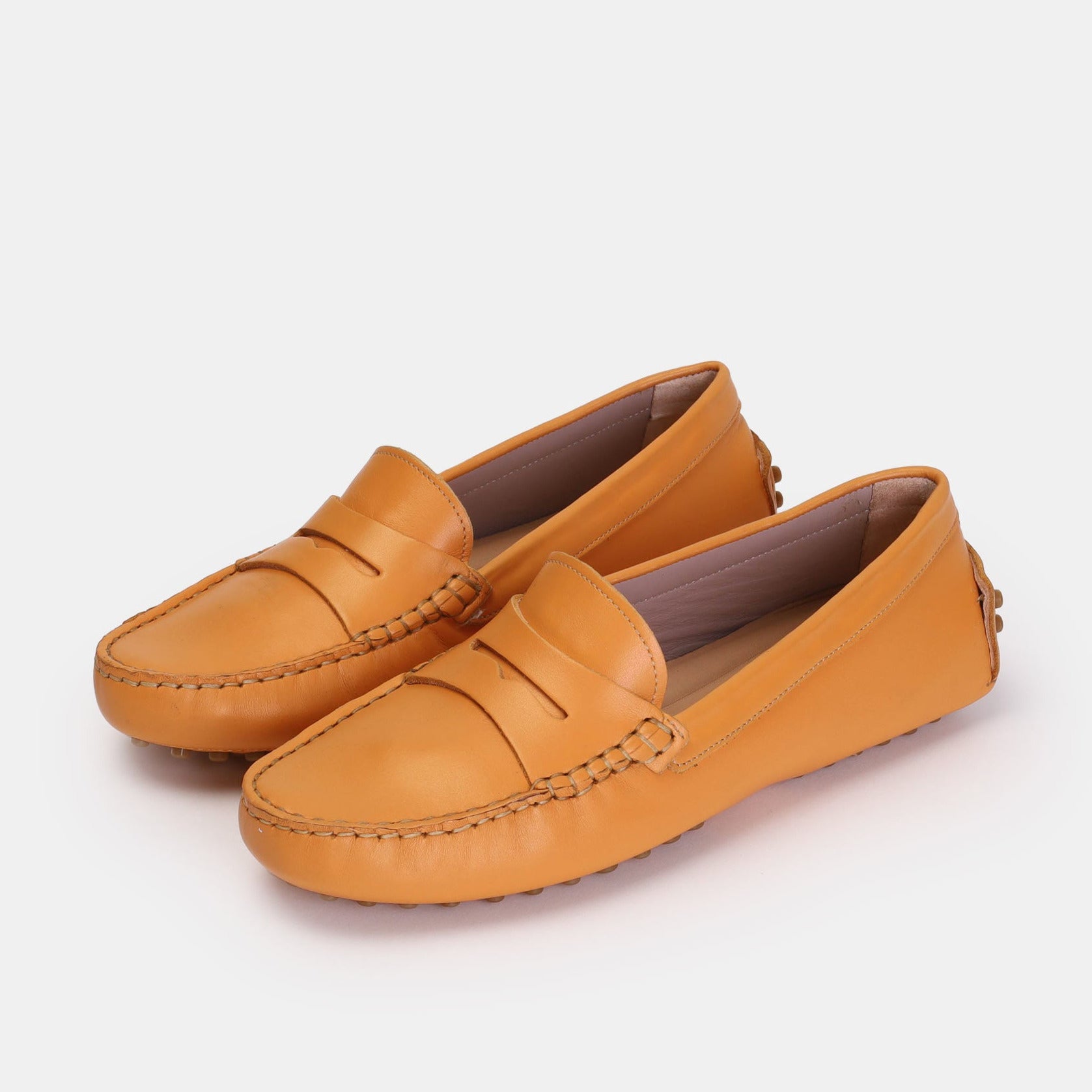 Volzak 305 Mocassin en cuir Orange