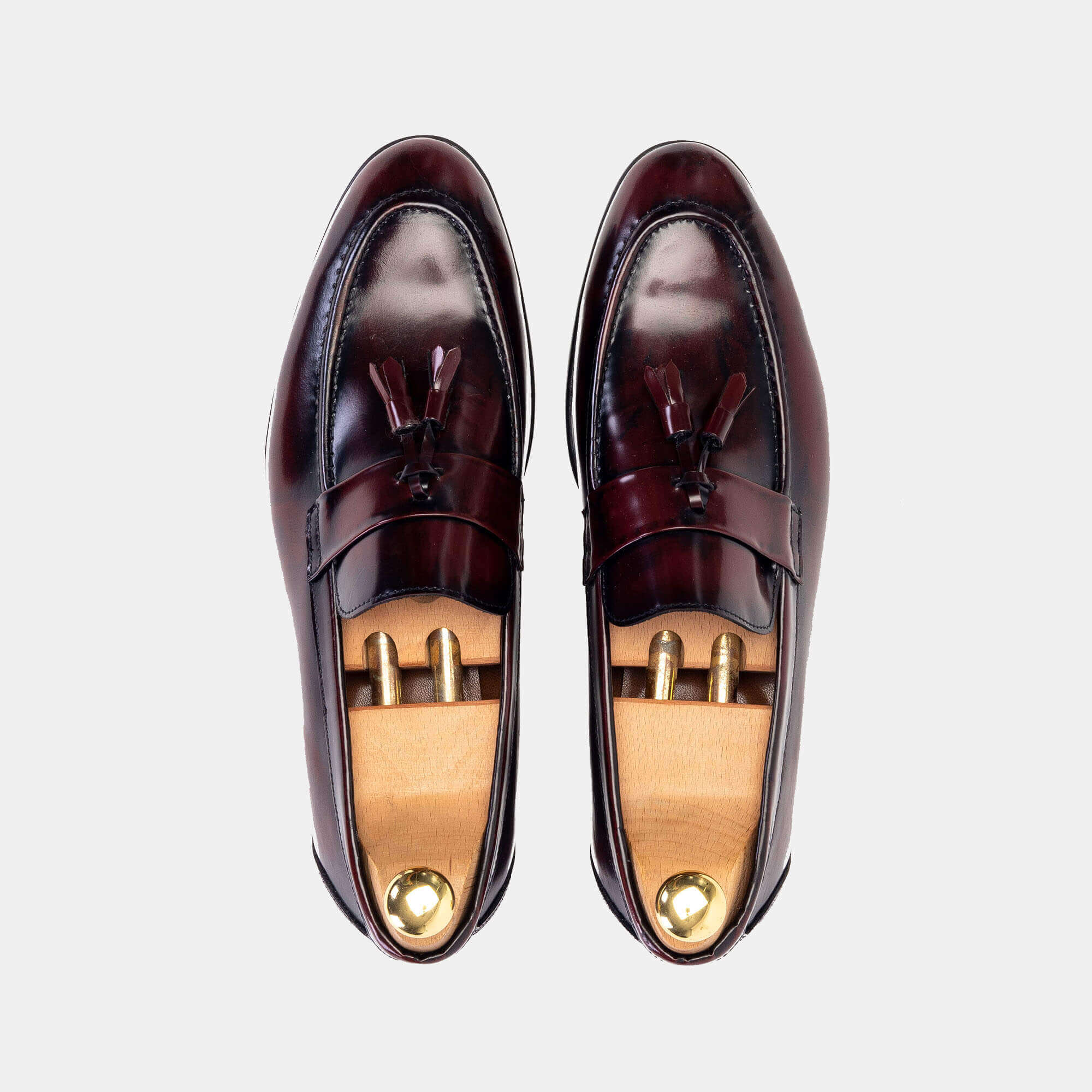 ''5125 Chaussure cuir Démasquable Bordeaux