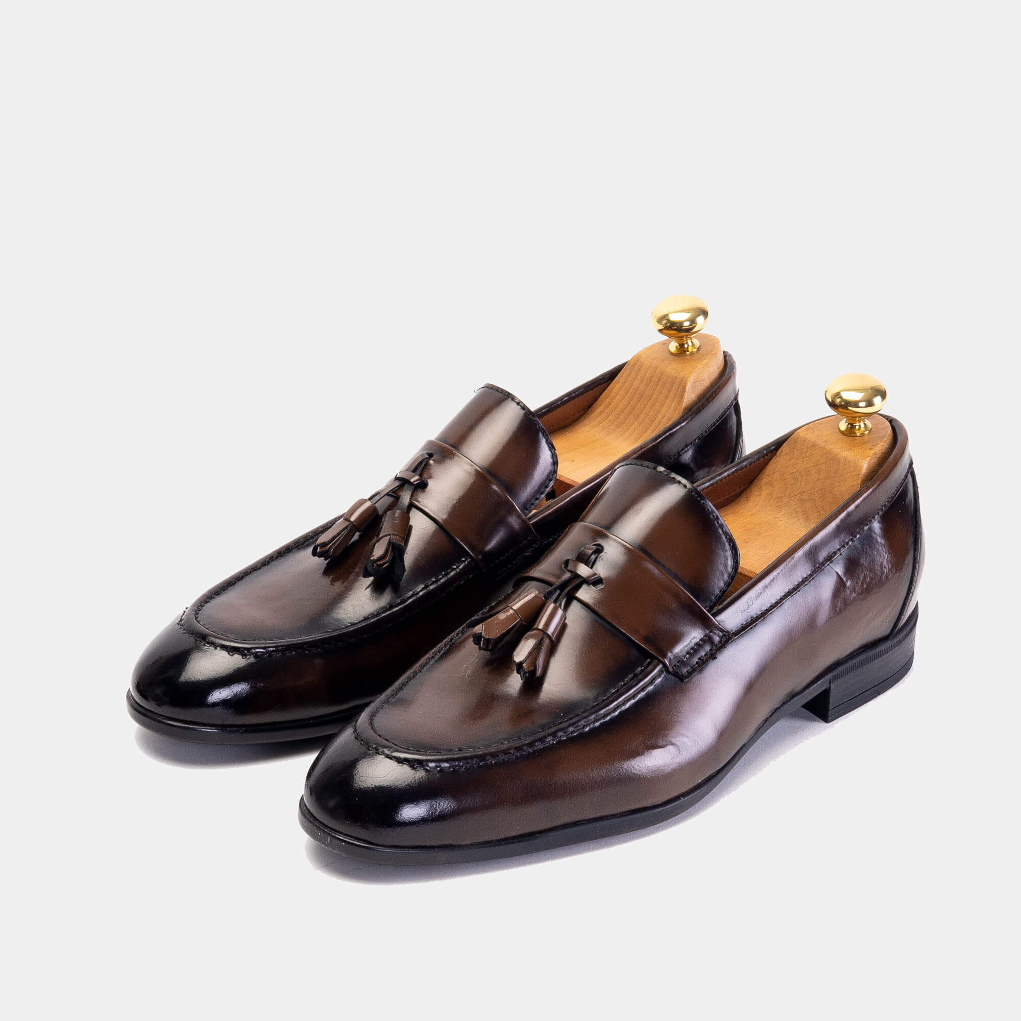 ''5125 Chaussure cuir Démasquable Marron vintage