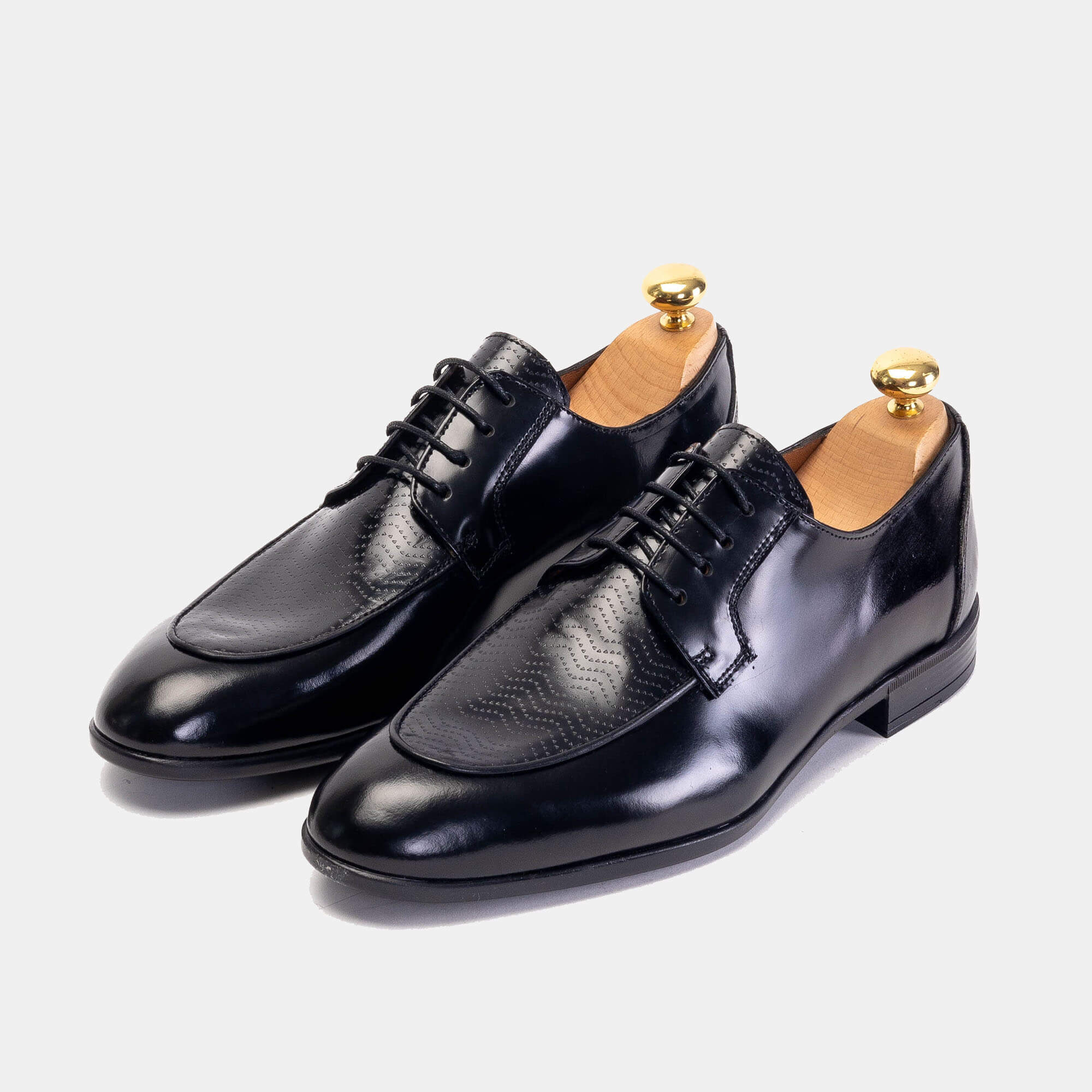 ''5128 Chaussure cuir Démasquable Noir