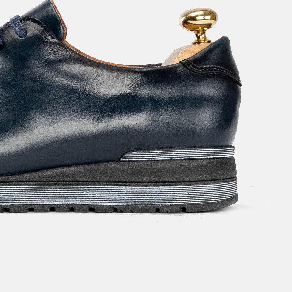 Volzak 5154 Basket en cuir Bleu