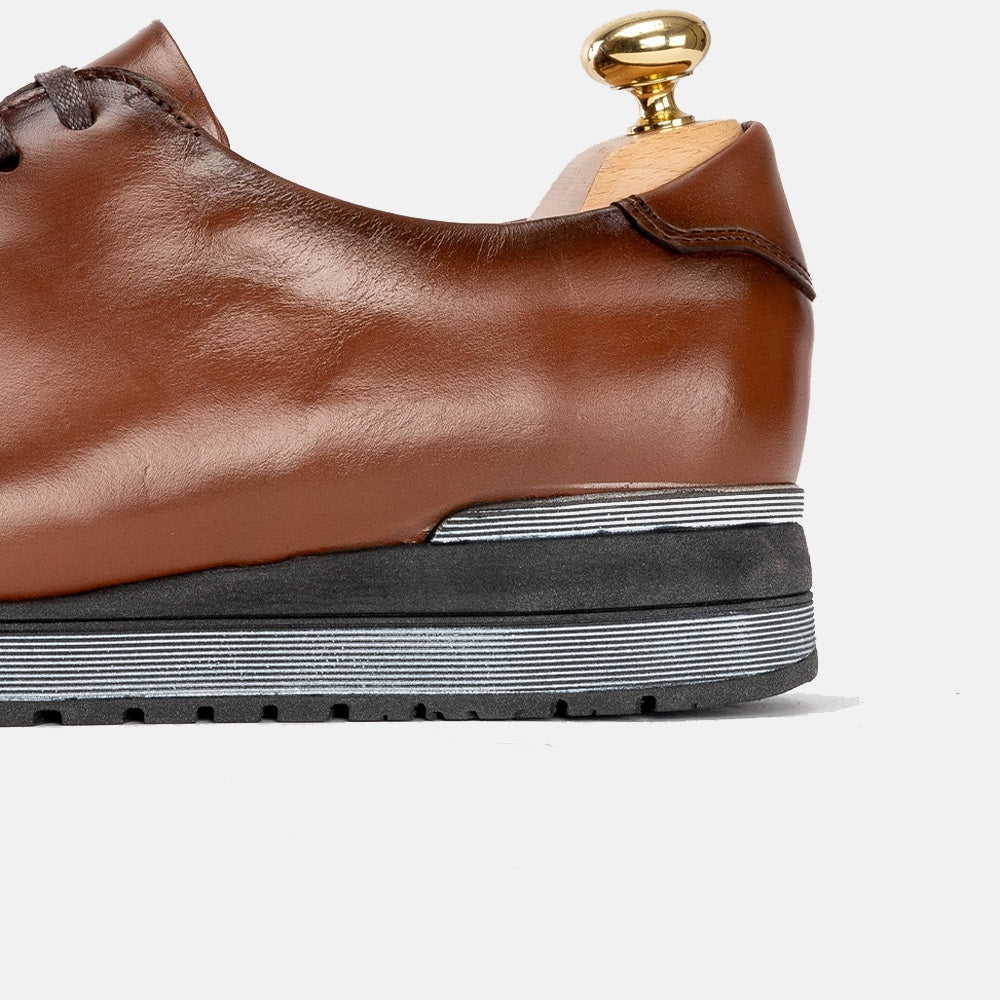 Volzak 5154 Basket en cuir Camel