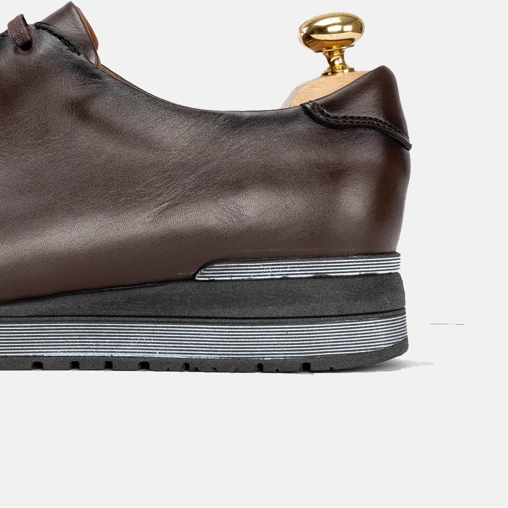 Volzak 5154 Basket en cuir Marron