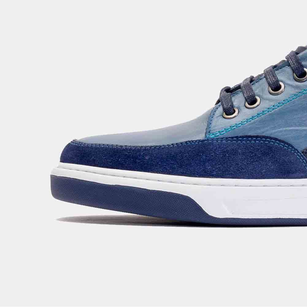 Volzak 6021 Leather Sneakers Sky Blue