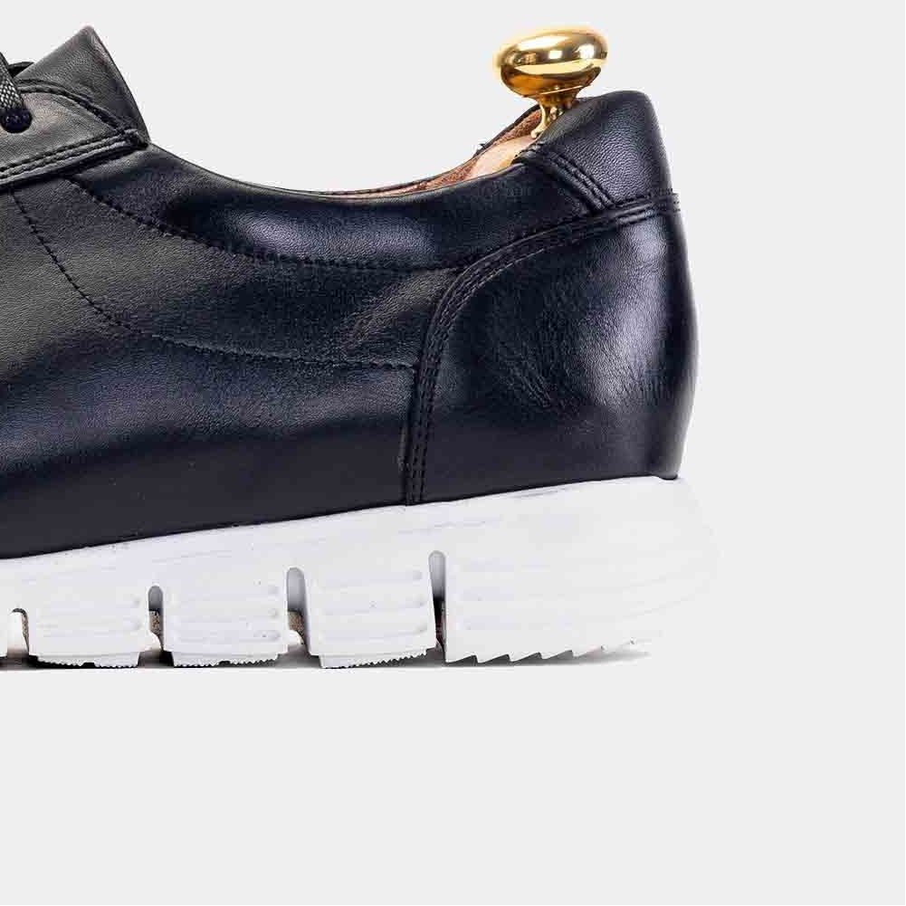 Volzak 6028 Basket en cuir Noir