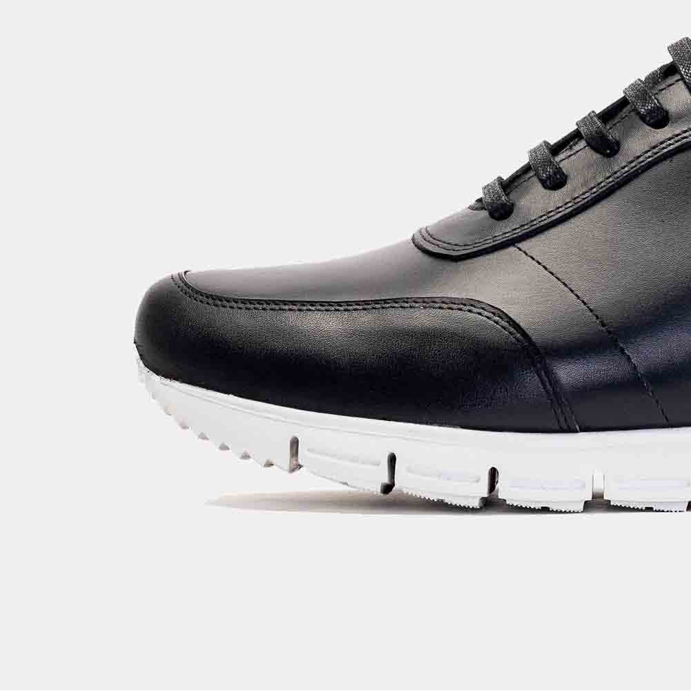 Volzak 6028 Basket en cuir Noir