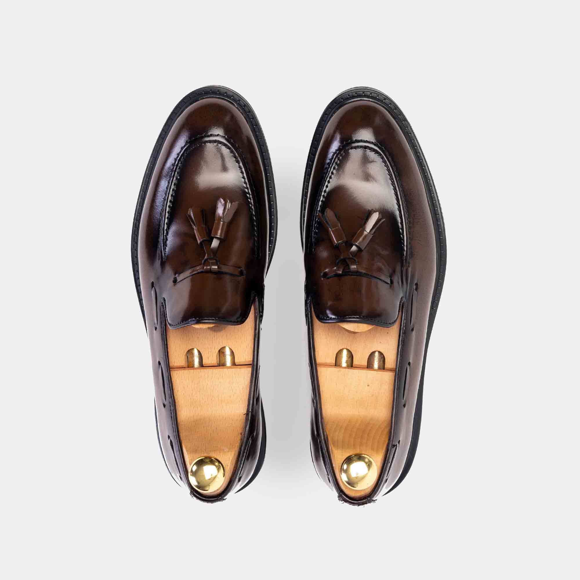 .6090 Chaussure cuir démasquable Marron Vintage