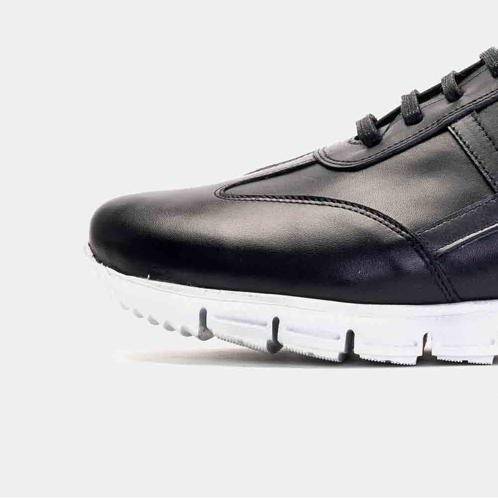 Volzak 6107 Basket en cuir Noir