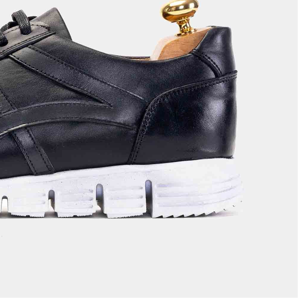 Volzak 6107 Basket en cuir Noir