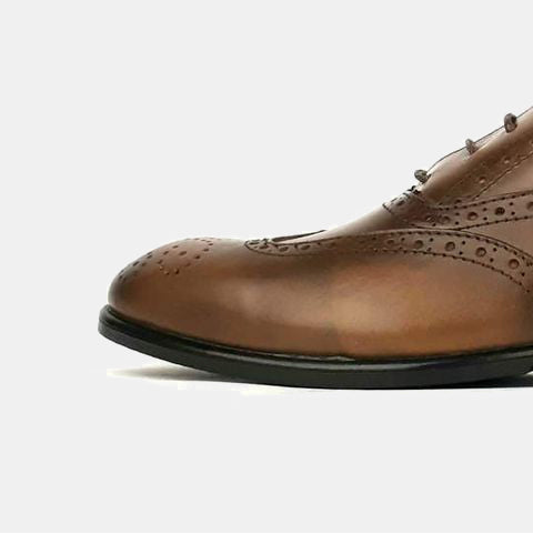 Volzak 891 Chaussure en cuir Marron vintage