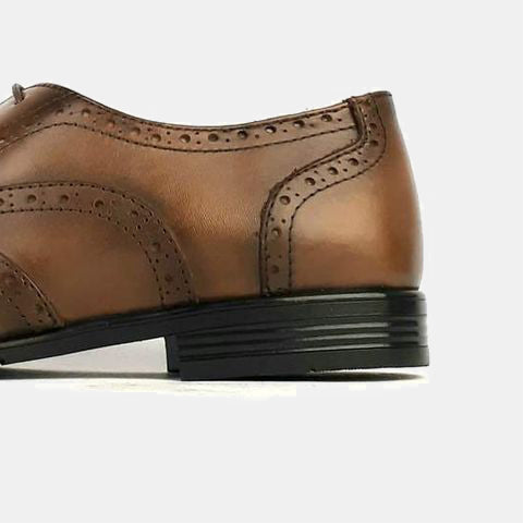 Volzak 891 Chaussure en cuir Marron vintage