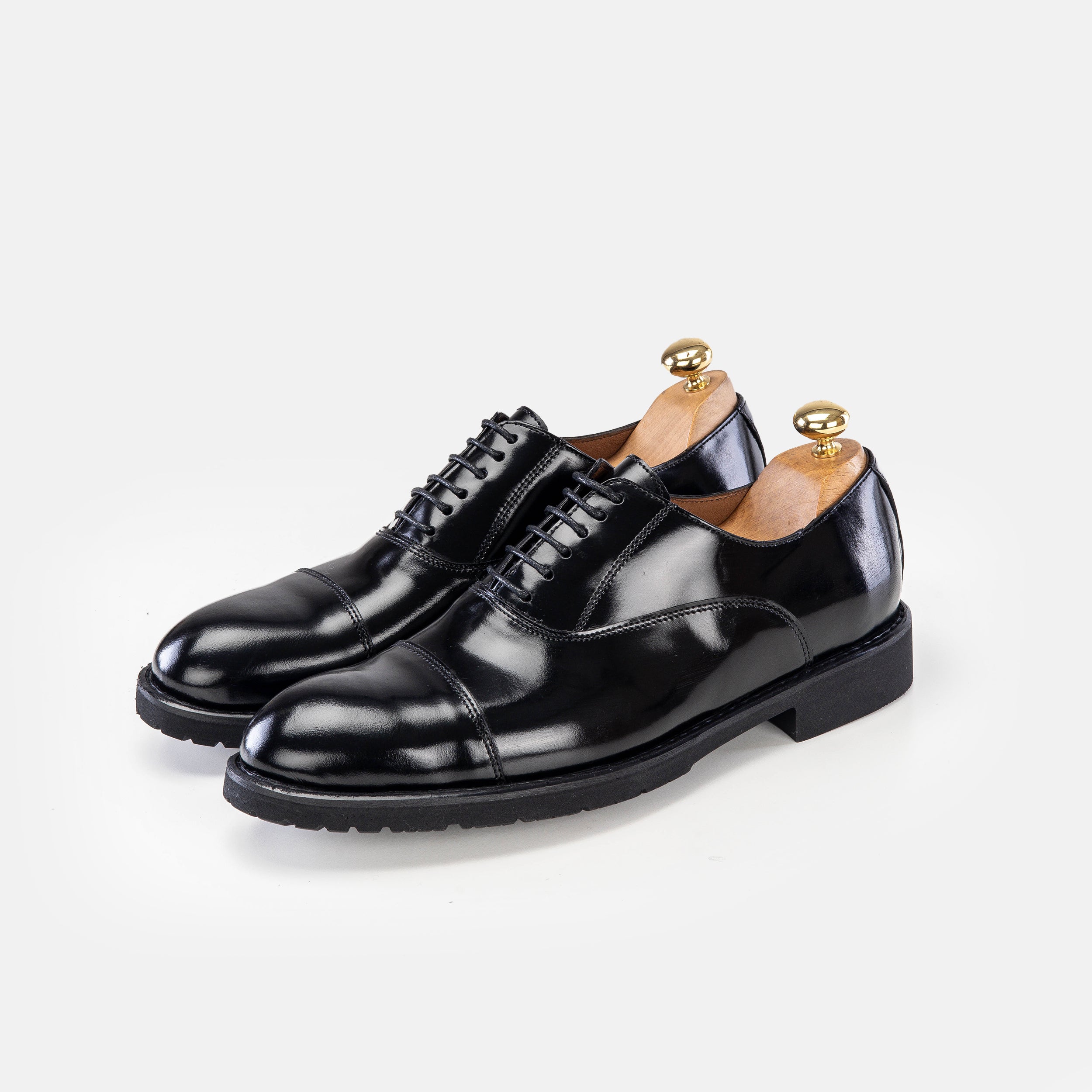 '''5167 chaussure en cuir Démasquable noir