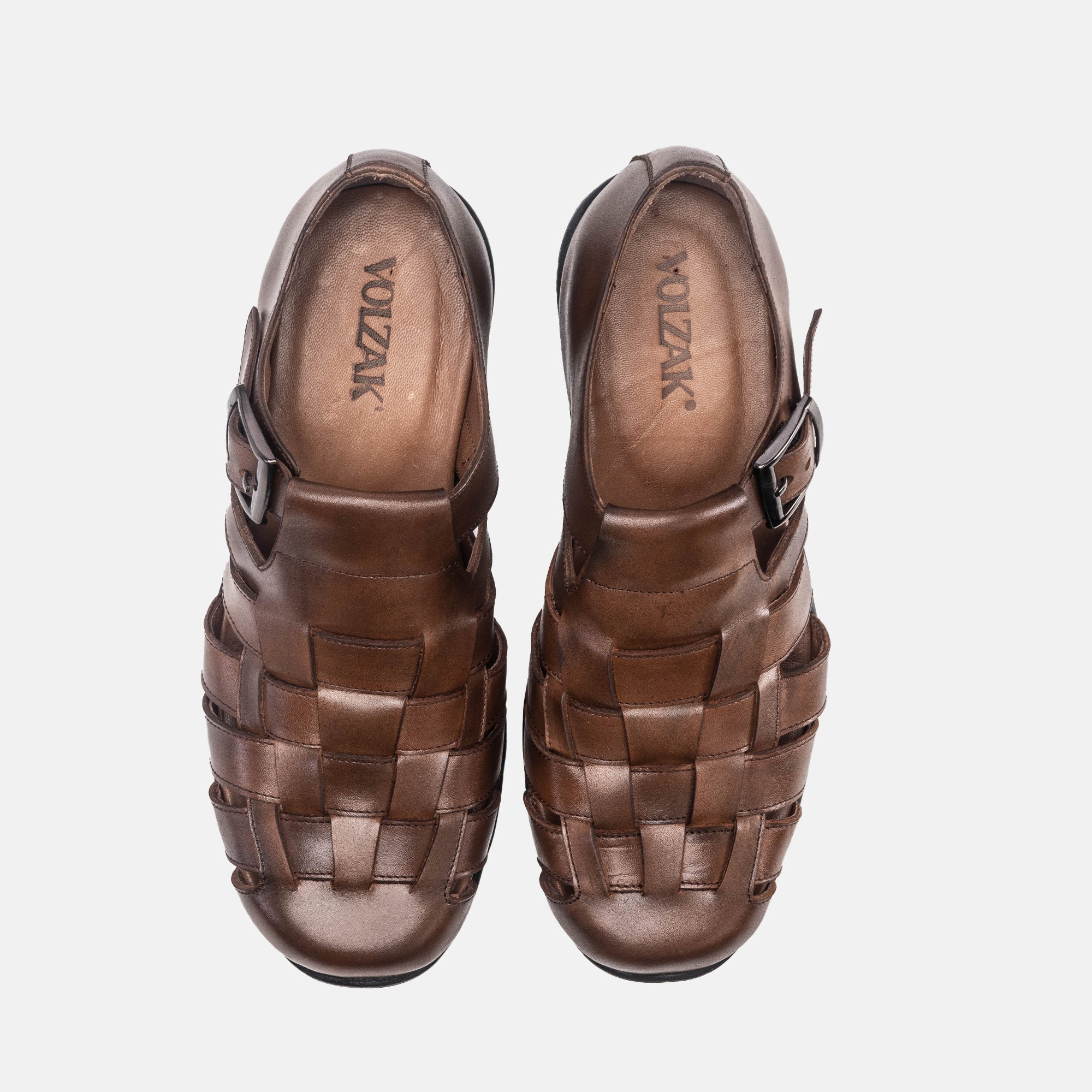 '''5210 Sandale en cuir Marron vintage
