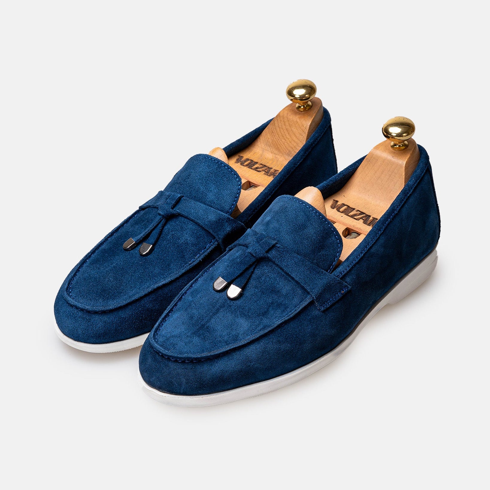 Volzak 3062 Mocassin en daim Bleu