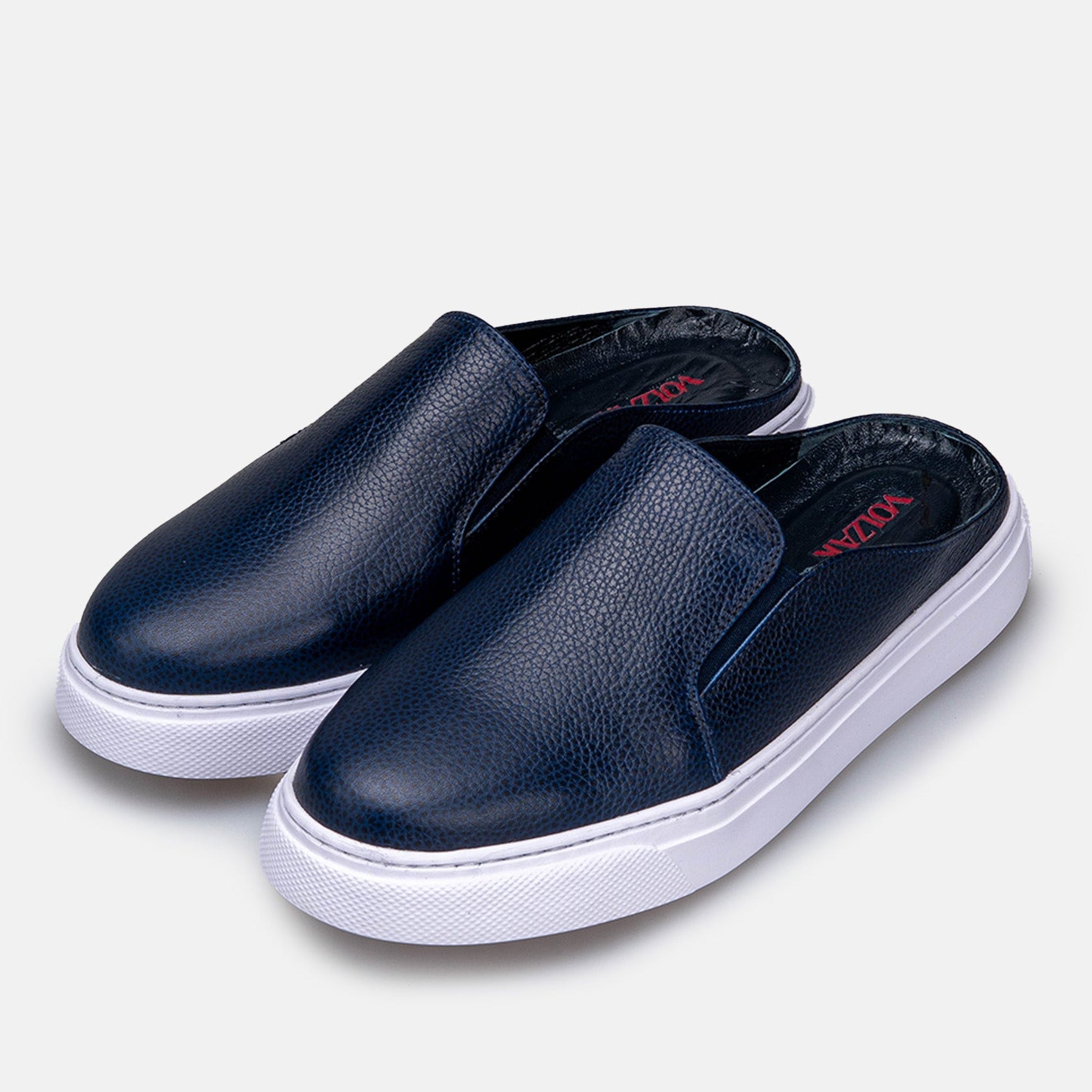 Volzak 301 Mule en cuir Bleu