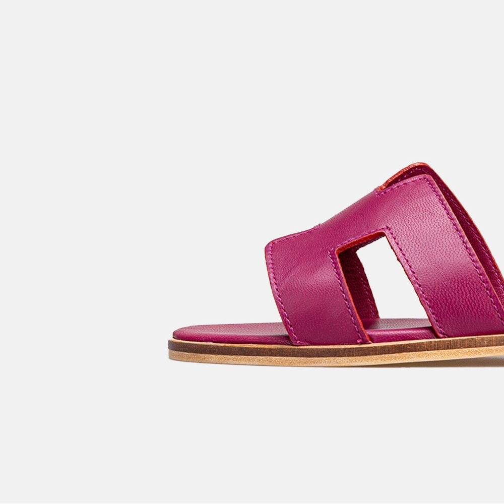 Volzak 900 Sandale en cuir Rose indien