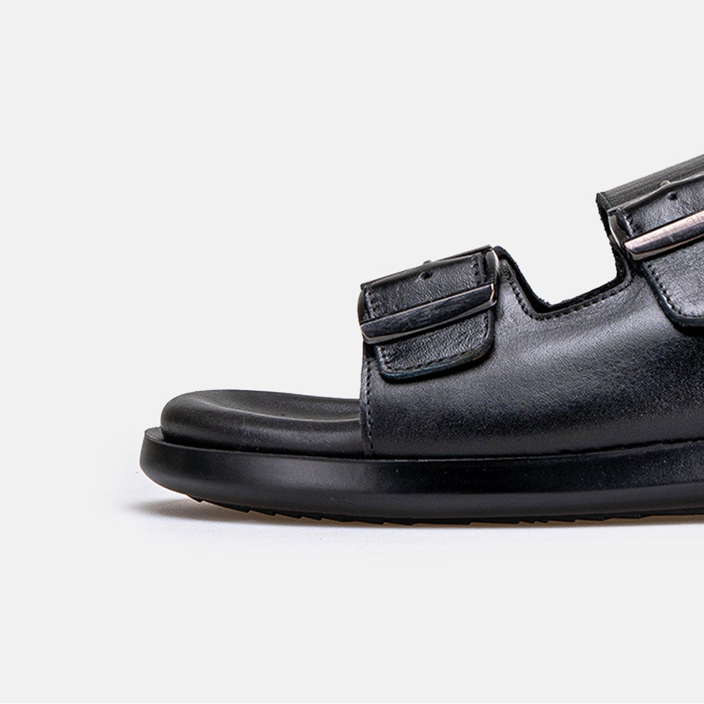 Volzak 5426 Sandale en cuir Noir