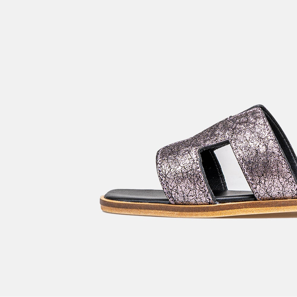 Volzak 900 Sandale en cuir Nickel (Édition Limitée)