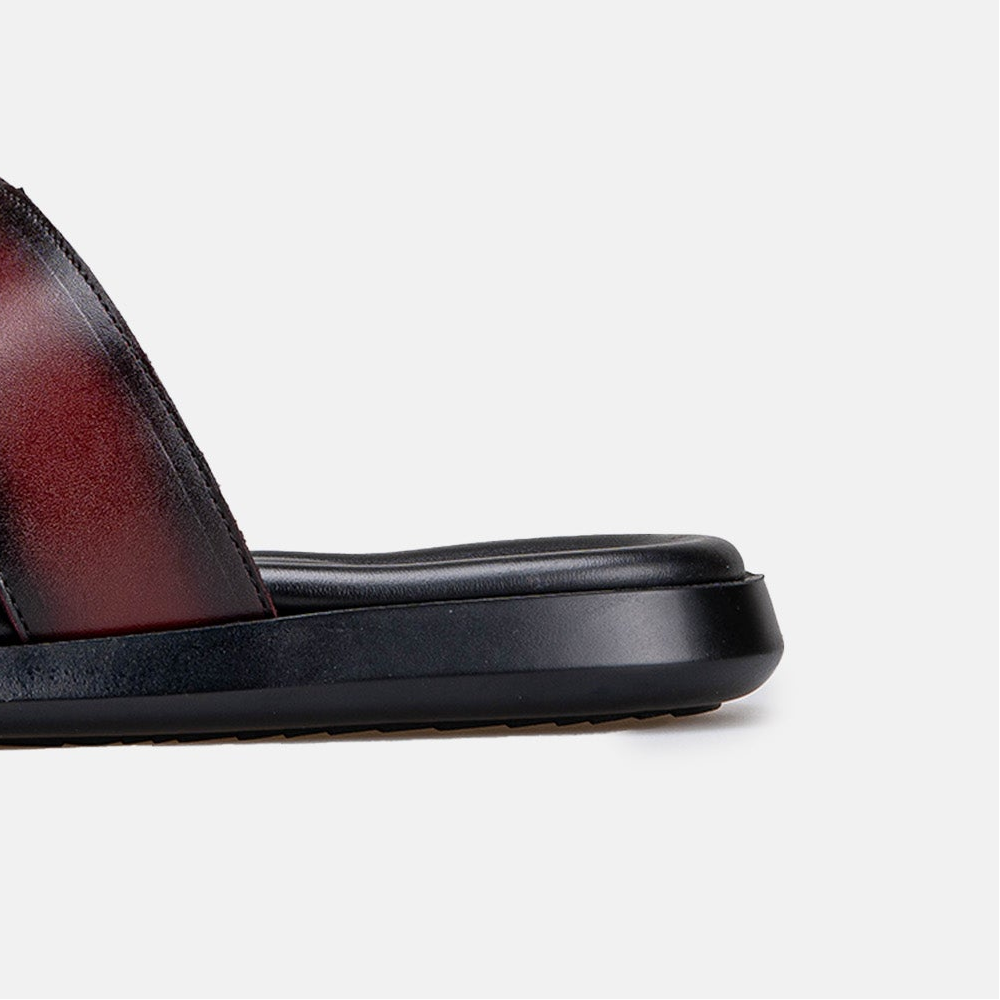 Volzak 5427 Sandale en cuir Bordeaux