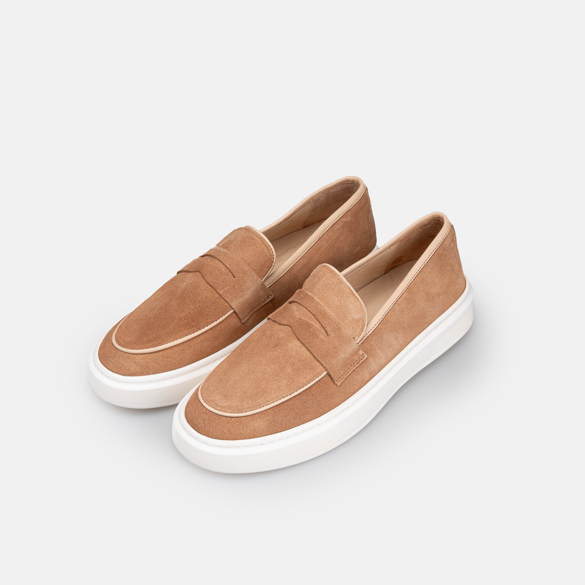 Volzak 2149 basket en daim Beige