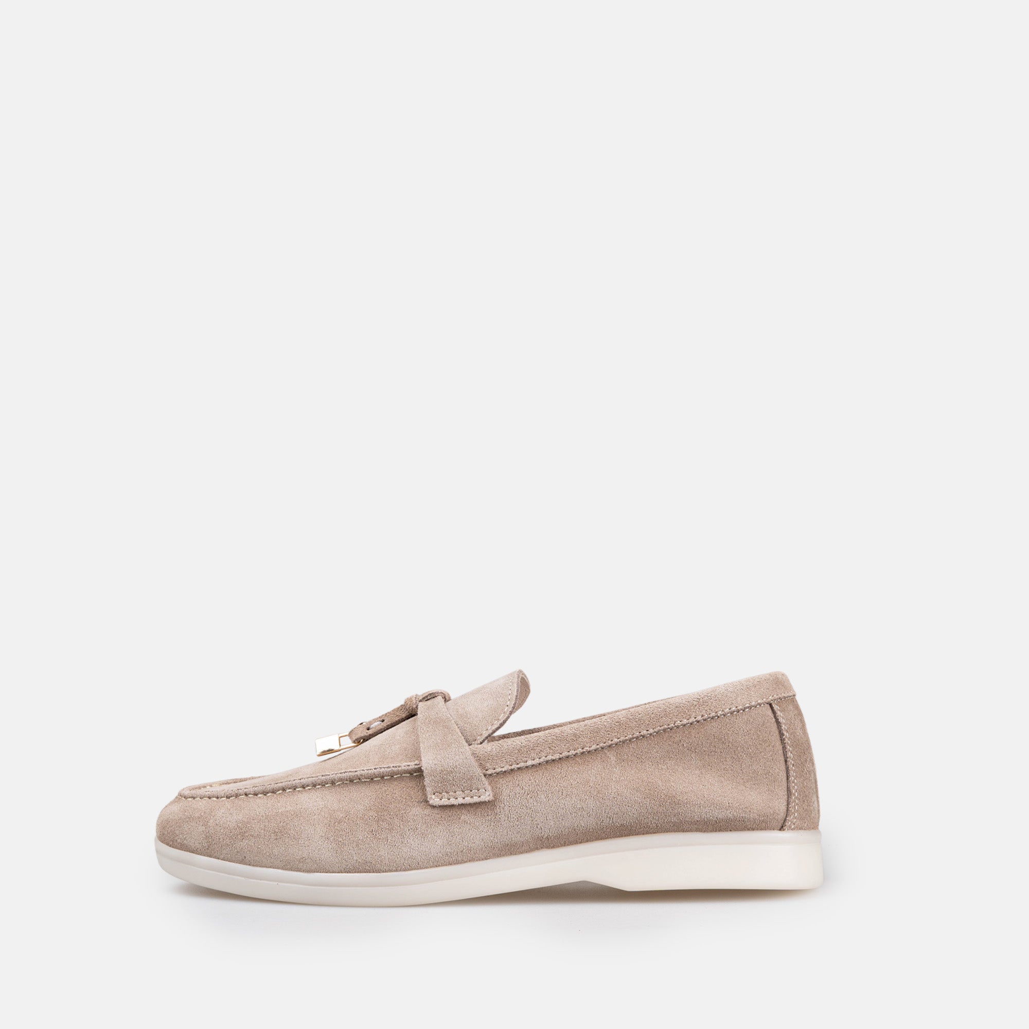 Volzak 32 mocassin en daim Taupe