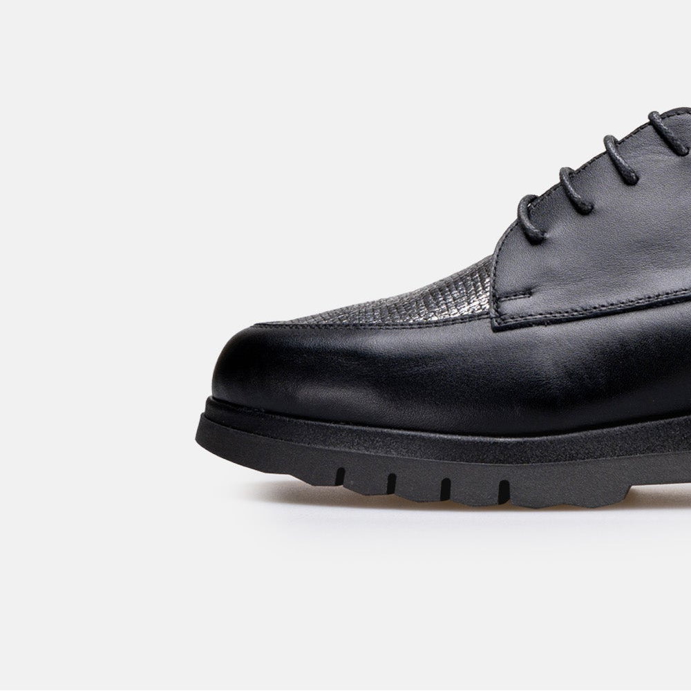 Volzak 2024 Chaussure en cuir Noir Argenté